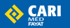 Logo Cari Méd blanc sur fond bleu
